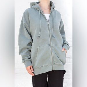 Brandy Melville one size,color greenish/blueish/grayish color. (Christy Hoodie)